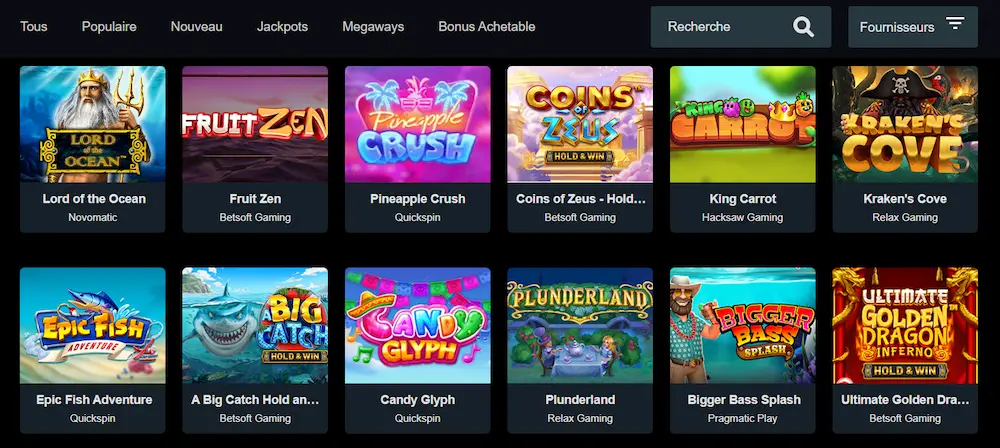 X7 Casino France Jeux