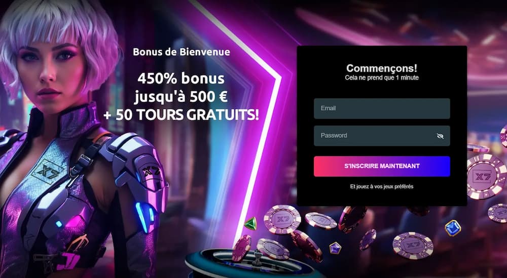 X7 Casino France bonus